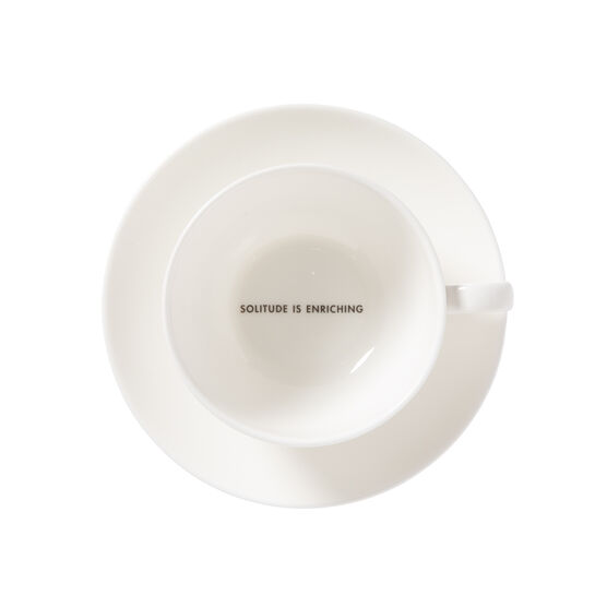 Jenny Holzer Solitude teacup and saucer